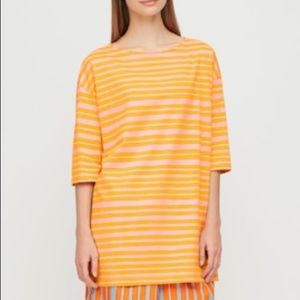 Marimekko by Uniqlo 3/4 Sleeve Striped Tunic Sz M